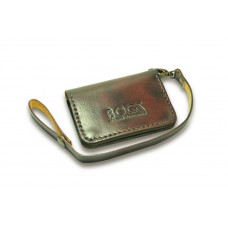 Гаманець шкіряний BOGZ «Winner» з карабіном P5M4M5S5 бордовий