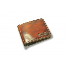 Затиск для грошей шкіряний BOGZ «Cosmos» P8M1M6S1 червоний