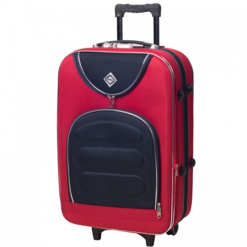 Валіза Bonro Lux маленька червона-темно синя (110193)
