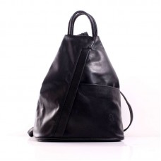 Женская кожаная сумка-рюкзак BIC0-201 черная