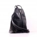 Жіноча шкіряна сумка-рюкзак BIC0-201 чорна