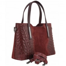 Кожаная женская сумка Bottega Carele BC1032-dark-gray темно-серая