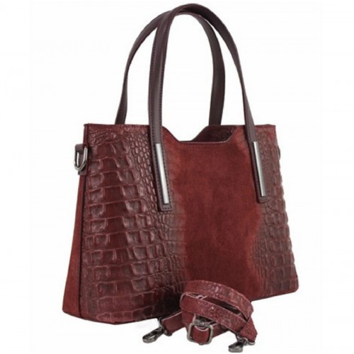 Кожаная женская сумка Bottega Carele BC1032-dark-gray темно-серая