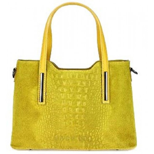 Шкіряна жіноча сумка Bottega Carele BC1032-yellow жовта