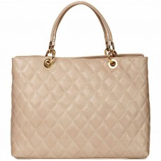 Кожаная женская сумка Bottega Carele BC104-beige бежевая