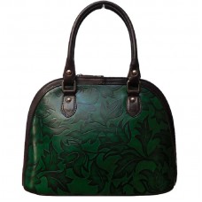 Кожаная женская сумка Bottega Carele BC132-green зеленая