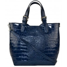 Шкіряна жіноча сумка Bottega Carele BC145-dark-blue темно-синя