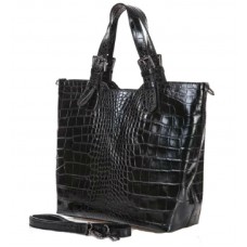 Шкіряна жіноча сумка Bottega Carele BC145-black чорна