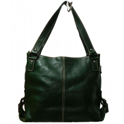 Шкіряна жіноча сумка Bottega Carele BC208-green зелена