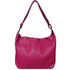 Кожаная женская сумка Bottega Carele BC214-fucsia фуксия