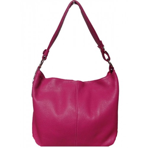 Шкіряна жіноча сумка Bottega Carele BC214-Fucsia Фуксія