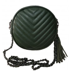 Кожаная сумочка Bottega Carele BC329-green зеленая