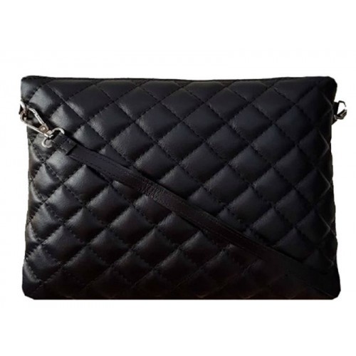 Шкіряний клатч Bottega Carele BC513-black чорний