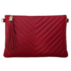 Шкіряний клатч Bottega Carele BC514-red червоний