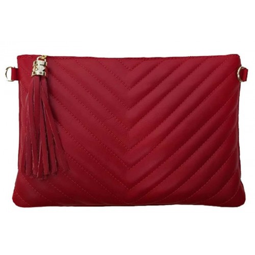 Шкіряний клатч Bottega Carele BC514-red червоний