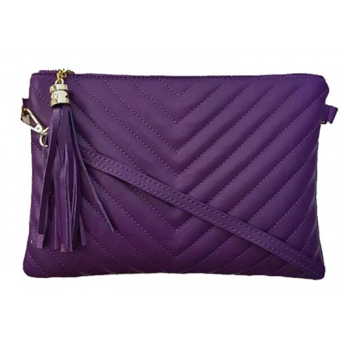 Шкіряний клатч Bottega Carele BC514-purple фіолетовий