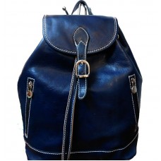 Шкіряний рюкзак Bottega Carele BC701-blue синій