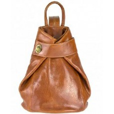 Шкіряний жіночий рюкзак Bottega Carele BC7092-ginger рудий