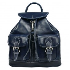 Шкіряний рюкзак Bottega Carele BC715-blue синій