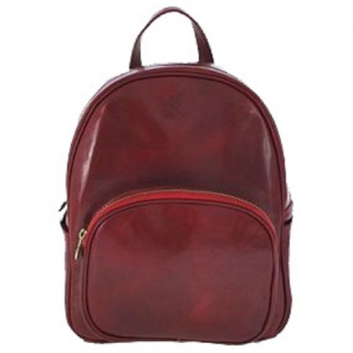 Шкіряний рюкзак Bottega Carele BC718-red червоний