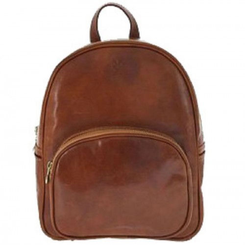 Кожаный рюкзак Bottega Carele BC718-ginger рыжий