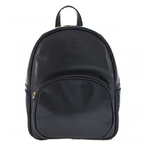 Шкіряний рюкзак Bottega Carele BC718-black чорний