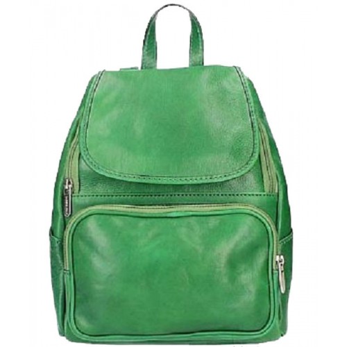 Шкіряний рюкзак Bottega Carele BC722-green зелений