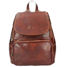 Кожаный рюкзак Bottega Carele BC722-brown коричневый