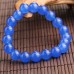 Браслет з натурального каменю Синій Кварц