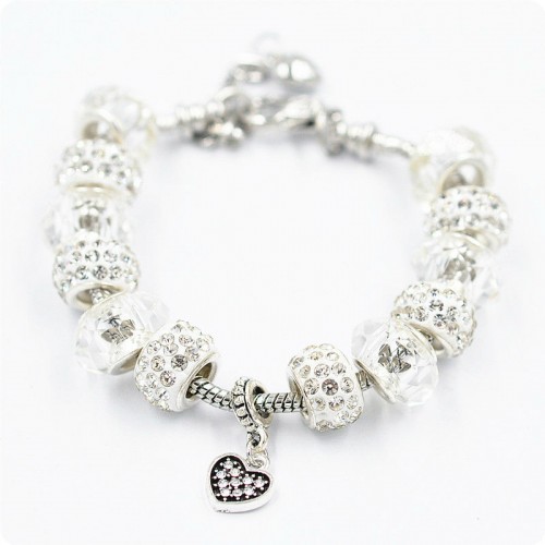 Браслет Pandora Crystal сріблястий