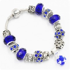 Браслет Pandora Drum синій