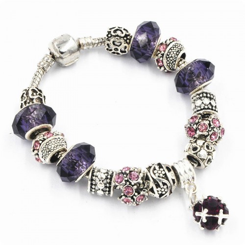 Браслет Pandora Drum фіолетовий