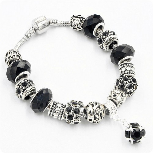 Браслет с шармами Drum черный