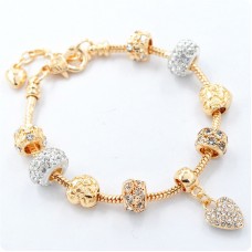 Браслет Pandora Gold & White золотий