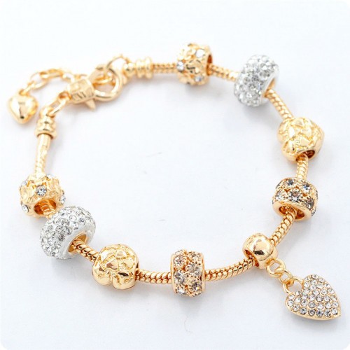 Браслет Pandora Gold & White золотий