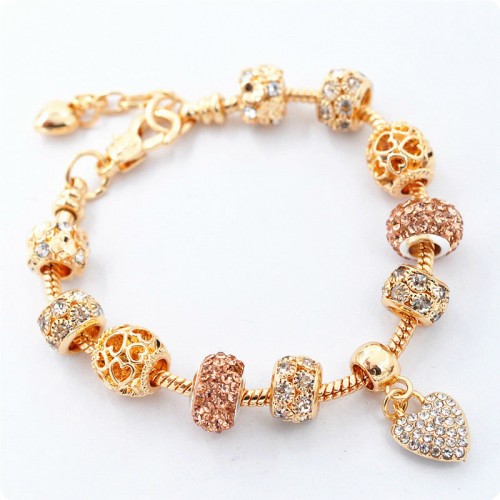 Браслет Pandora Pink Gold Love золотий