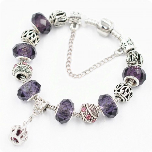 Браслет Pandora King фіолетовий