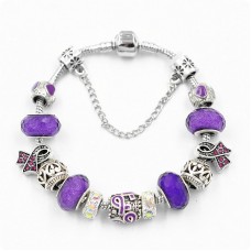 Браслет Pandora Galaxy фіолетовий