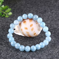 Браслет з натурального каменю Аквамарин