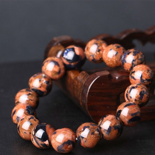 Браслет з натурального каменю Авантюрин леопардовий