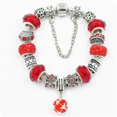 Браслет Pandora з ланцюжком червоний