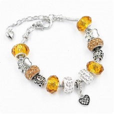 Браслет Pandora лапки жовтий