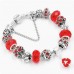 Браслет с шармами Shine красный