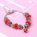 Браслет с шармами Shine красный