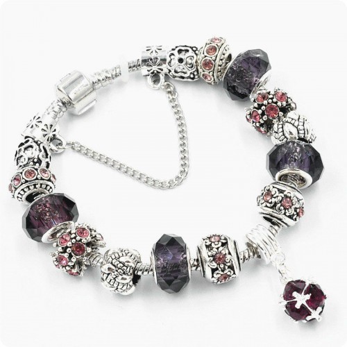 Браслет Pandora Shine фіолетовий