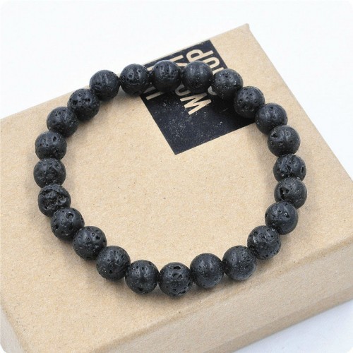 Браслет из натурального камня Вулканическая Лава