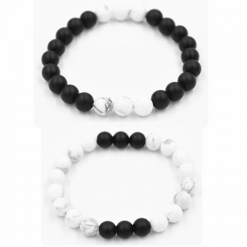 Парні браслети з Вулканічної лави і Кахолонга Three