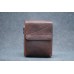 Кожаная мужская сумка CARNEM dark brown Shoulder bag темно-коричневая