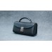 Жіноча шкіряна сумка CARNEM rippled black SCALE bag чорна