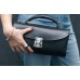 Жіноча шкіряна сумка CARNEM rippled black SCALE bag чорна